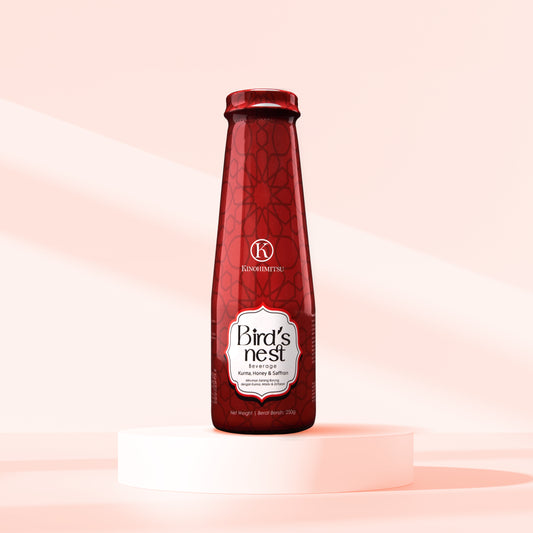 Bird’s Nest Beverage with Kurma, Honey & Saffron