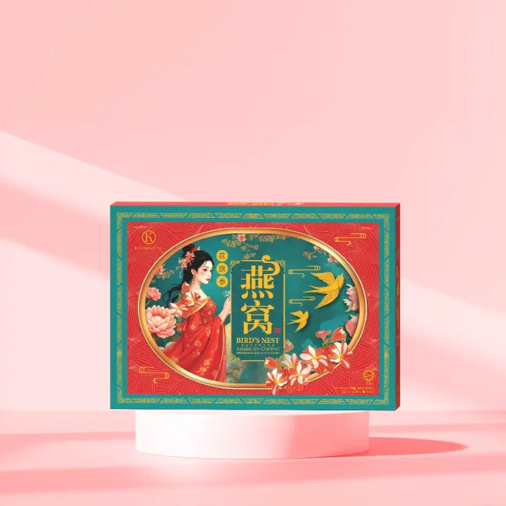 Kinohimitsu Bird’s Nest American Ginseng Drink for stamina, lung health, and memory boost in 2026 CNY pack