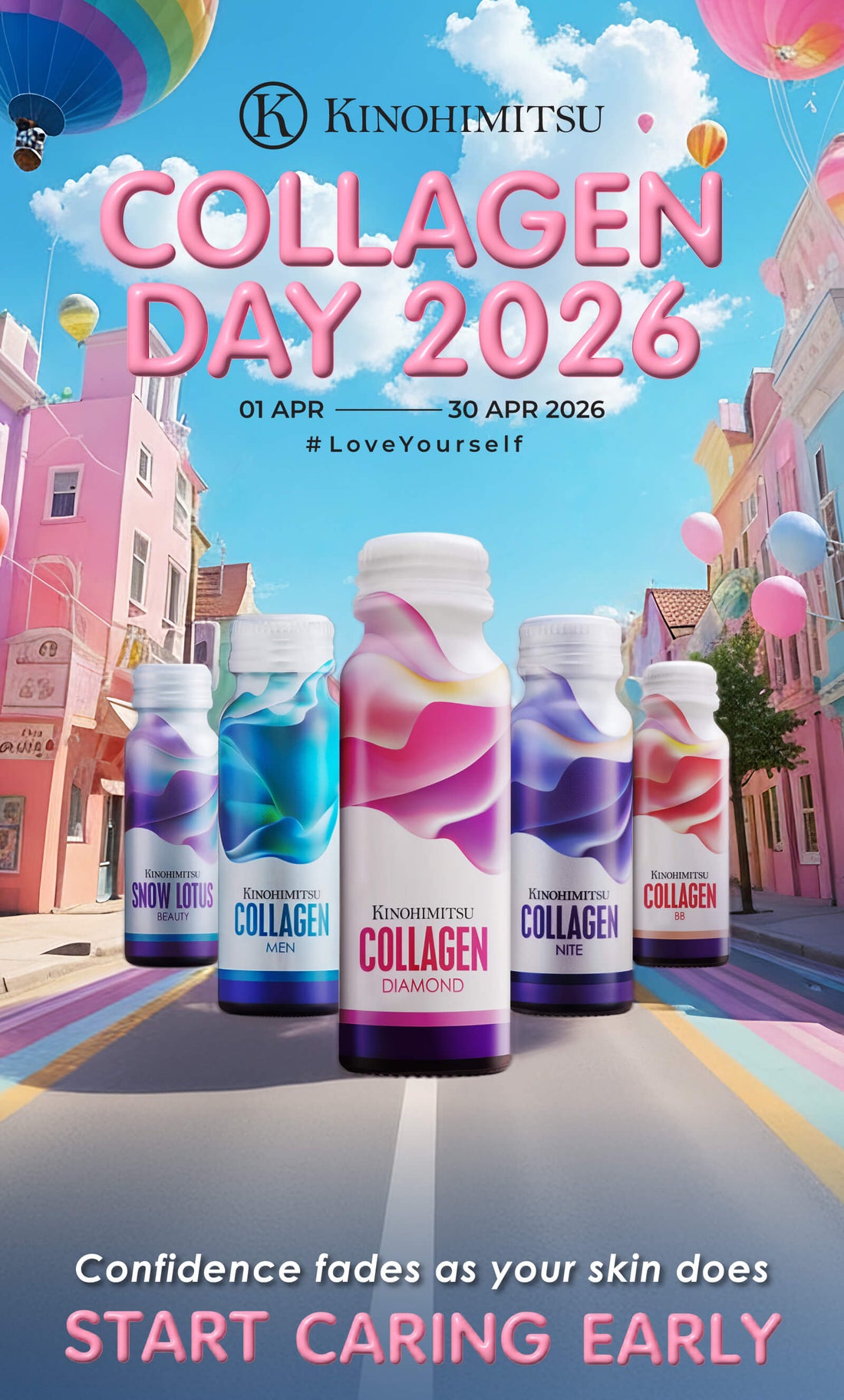 Kinohimitsu Collagen Day 2026 premium collagen drinks for beauty and healthy ageing