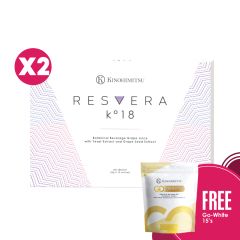 Resvera K°18 (30ml x10's) x2 [Free Go-white 15s]