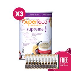 Superfood Supreme 1KG x 3 Free Royal Black 10's