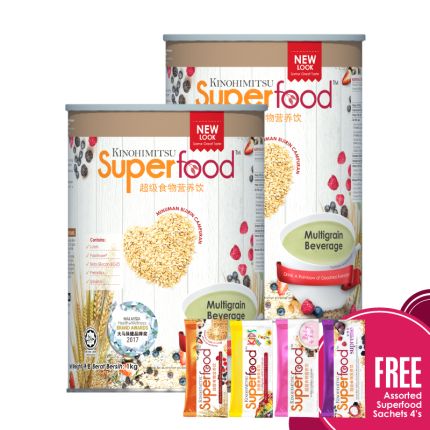 Superfood 1kg x2 Free Assorted Superfood 4&#039;s