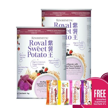 Royal Sweet Potato 1KG x 2 Free Assorted Superfood 4&#039;s
