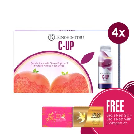[Buy 4 Gift 2] C-Up 10s x4 + Free Bird&#039;s Nest 2s + Bird&#039;s Nest with Collagen 2s