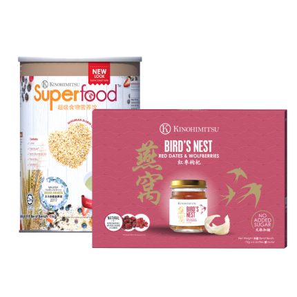 Superfood 1kg + Bird&#039;s Nest with Red Dates &amp; Wolfberries 6s