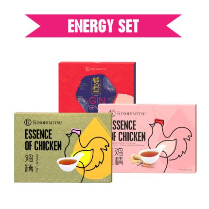 [Energy set] Essence of Chicken 6&#039;s + Essence of Chicken with American Ginseng &amp; Cordyceps 6&#039;s + Ginsence 30s