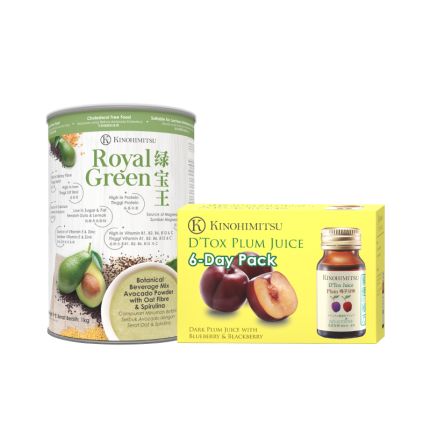 Royal Green 1kg + D&#039;tox Plum Juice 6&#039;s