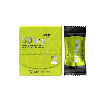 [New Launch] 5Dtox 600mg x 10's (Fibre Chewable Tablet)