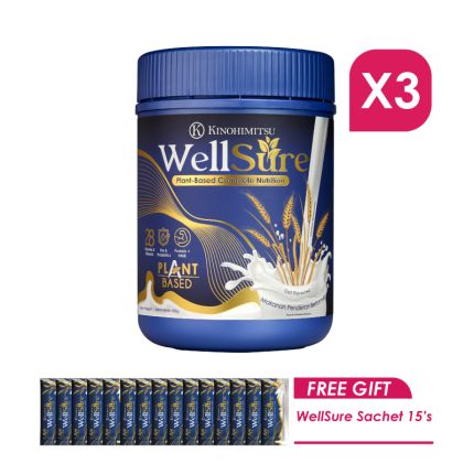 Wellsure 850g x3 [Free Wellsure 15 sachets]