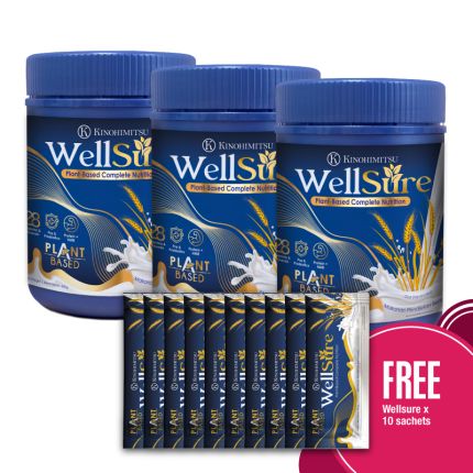 Wellsure 850g x3 [Free Wellsure 10 sachets]